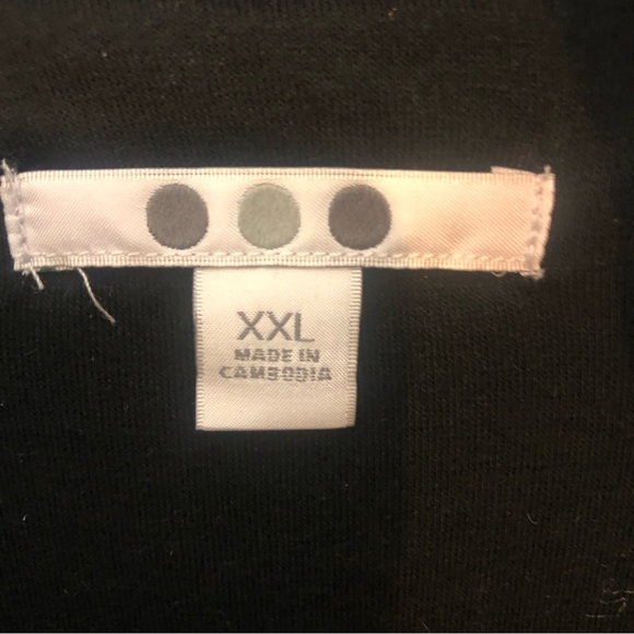 Three Dots Quilted Knit Jacket Size XXL Black Full Zip Pockets NWT - Picture 6 of 7